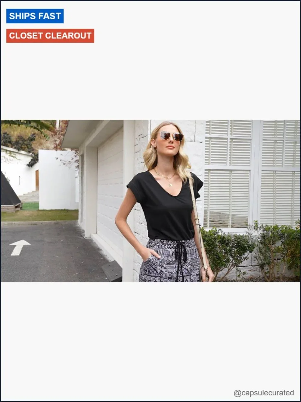 Sleeveless V Neck Tie Front Mini Dress with Pockets - Picture 6 of 7